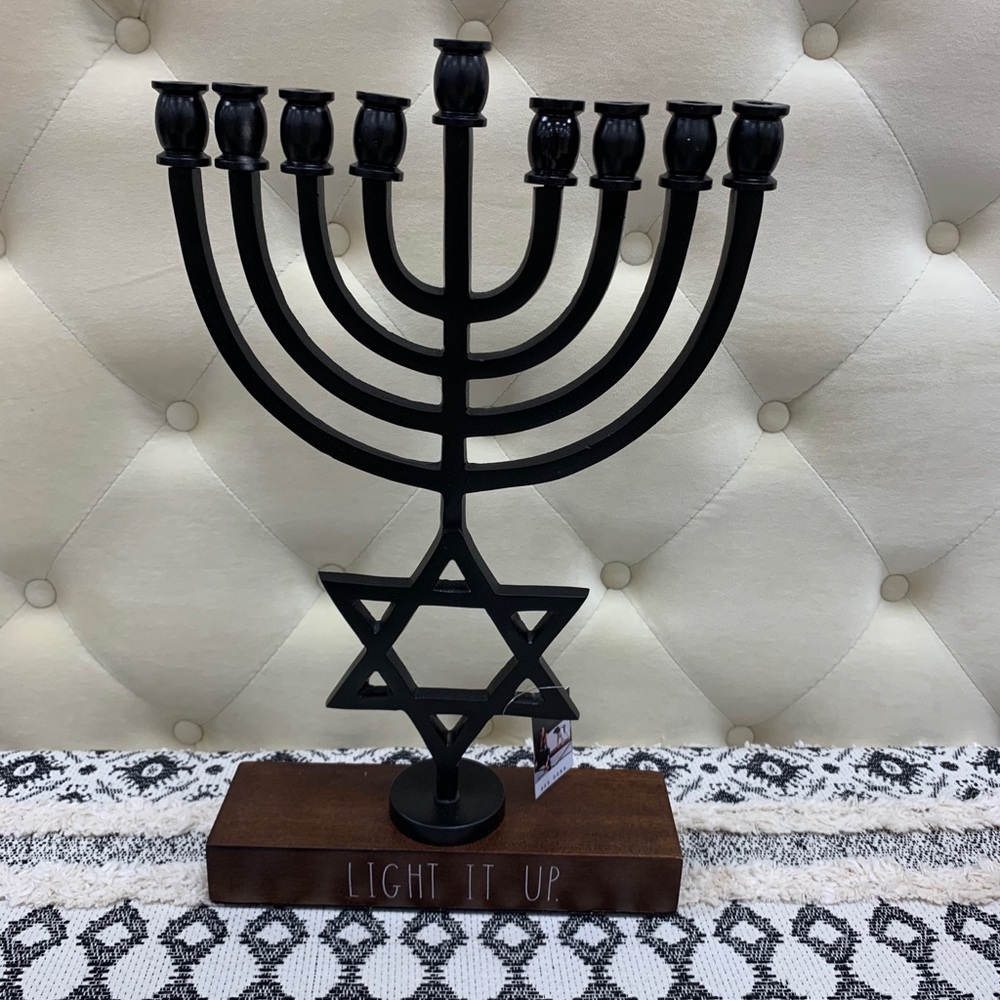 Rae Dunn light it up menorah